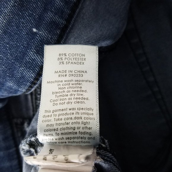 Pacsun Jeans Womens 26 Long Mid Rise Blue‎ Denim Jegging Destroyed Medium Wash - Picture 10 of 15